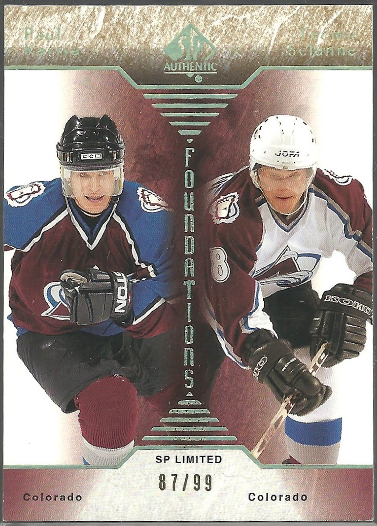 (image for) 2003-04 SP Authentic Foundations Limited #F3 Kariya/Selanne